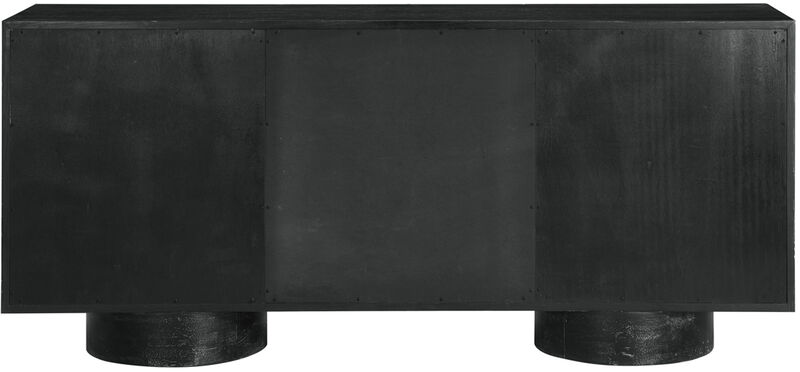 Meridian Furniture Bubble Black Rubberwood with Oak Veneer Sideboard/Buffet image number 4