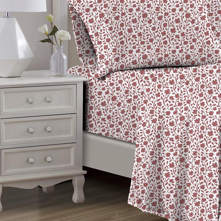 RT Designers Collection Edina 1000 Thread Count CVC Ultra Soft Sheet Set Mauve Full