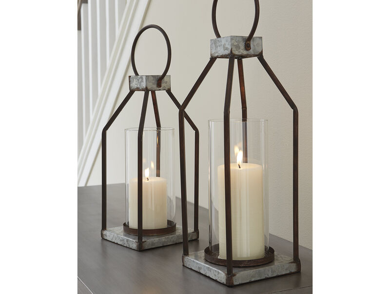 Diedrick Indoor/Outdoor Lantern (Set of 2) image number 1