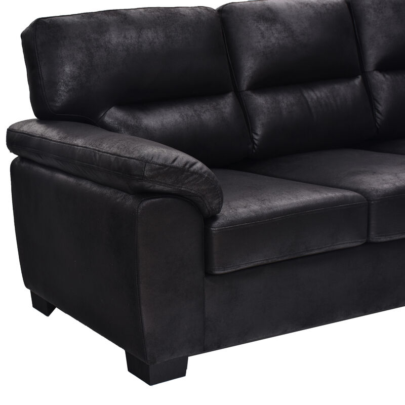 Domord Modern 81" Foil Fabric Sofa image number 6