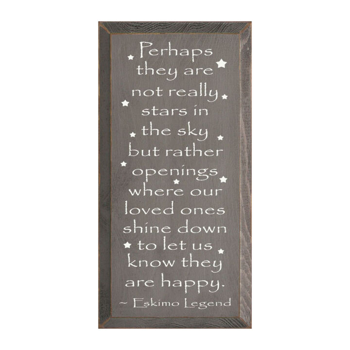 Memorial Wood Sign Loved Ones Shine Down Inspirational Sympathy Wall Decor