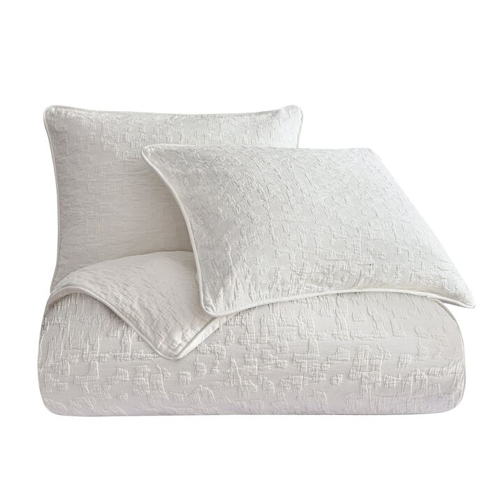 Porto White King Comforter Set