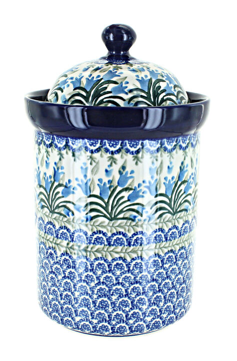 Blue Rose Polish Pottery Alyce Large Canister