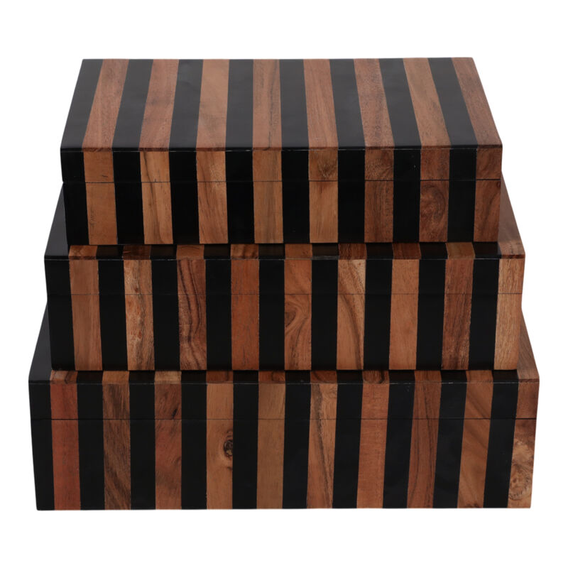 S/3 10/11/12 Striped Boxes image number 4