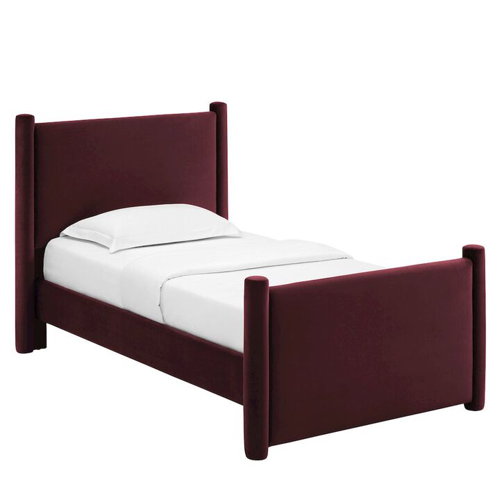 Modway Rael Performance Velvet Twin Platform Bed