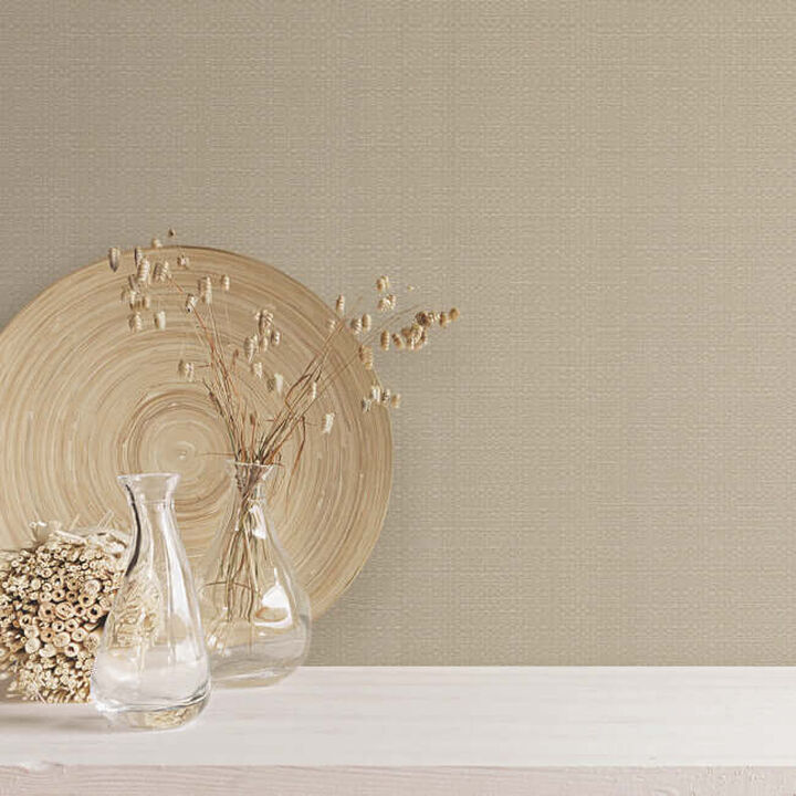 Bali Basketweave Straw Wallpaper