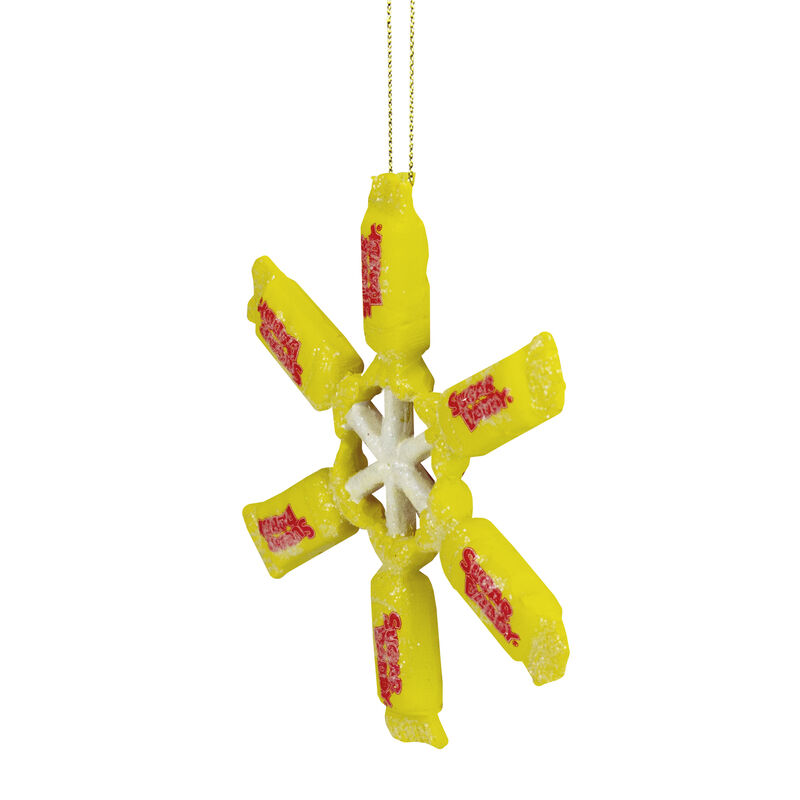4" Sugar Daddy Lollipop Snowflake Christmas Ornament image number 2