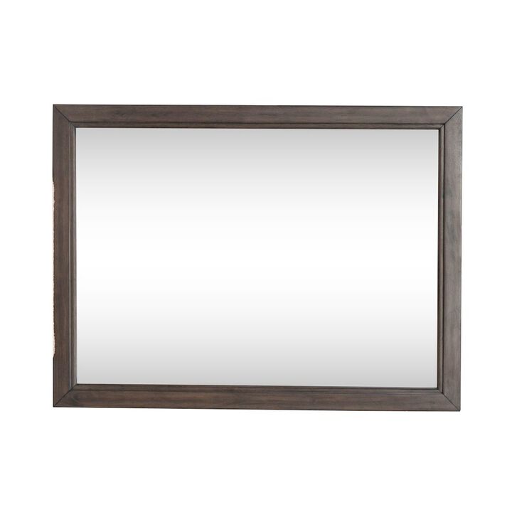 Liberty Furniture Modern Edge Landscape Mirror for Bedroom Dresser Mount - Caffe