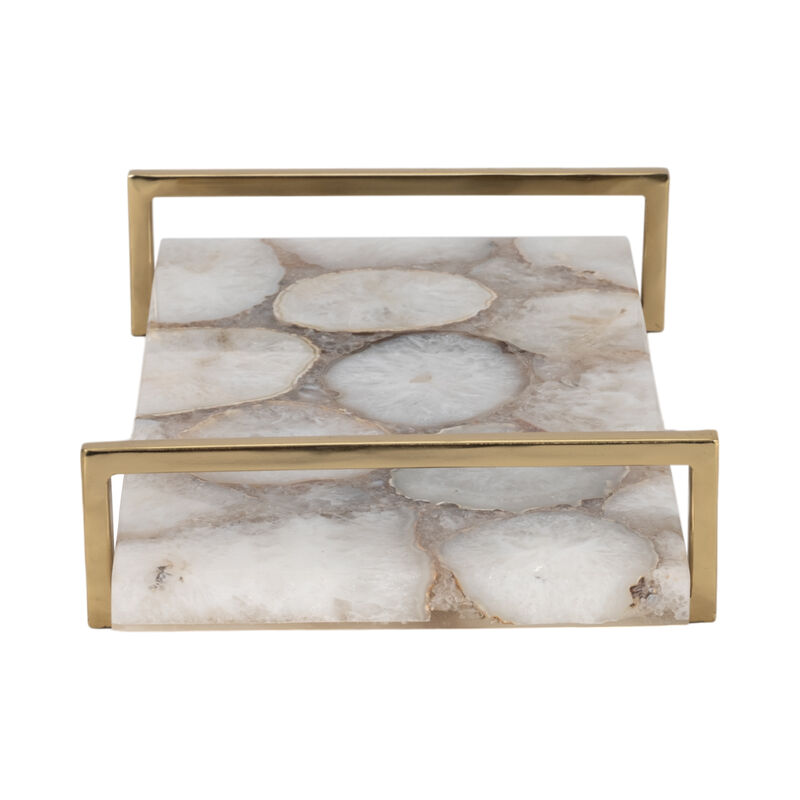 Agate 14" Tray w/ Gold Handles image number 3