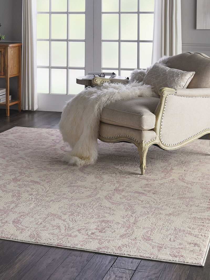 Jubilant JUB09 Ivory/Pink 7'10" x 9'10" Rug