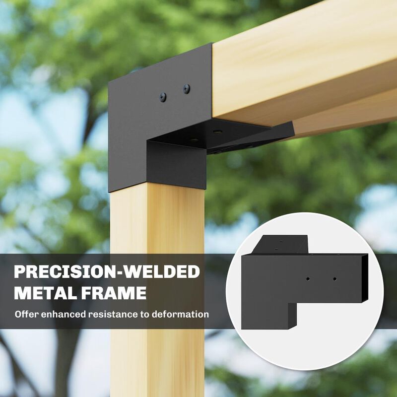 Hivvago Pergola Bracket Kit with Wall Mounts image number 5