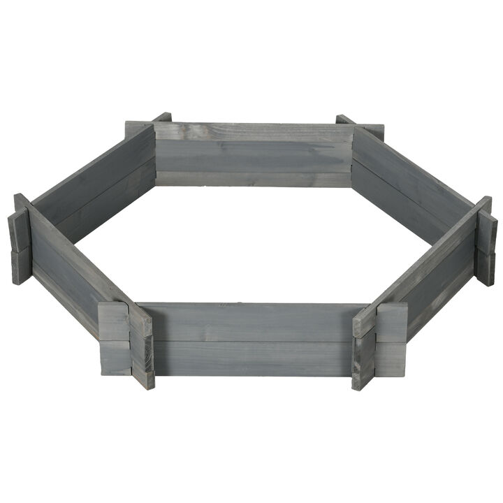 Hivvago Hexagon Raised Planter Box for Herbs and Outdoor Plants