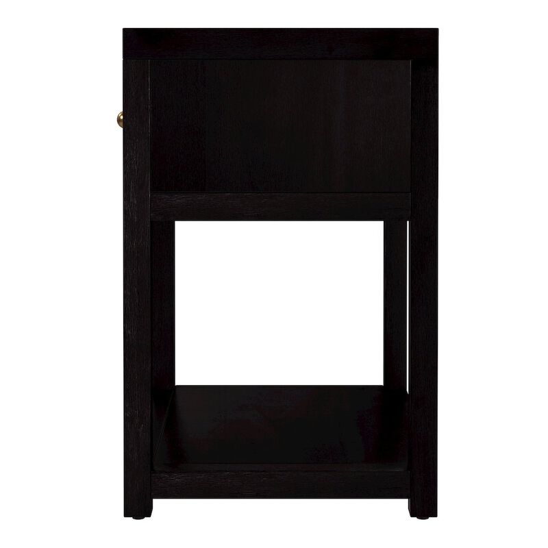 Butler Specialty 21 in. W Rectangular Wood 1 Drawer Small Nightstand with Lower Open Shelf