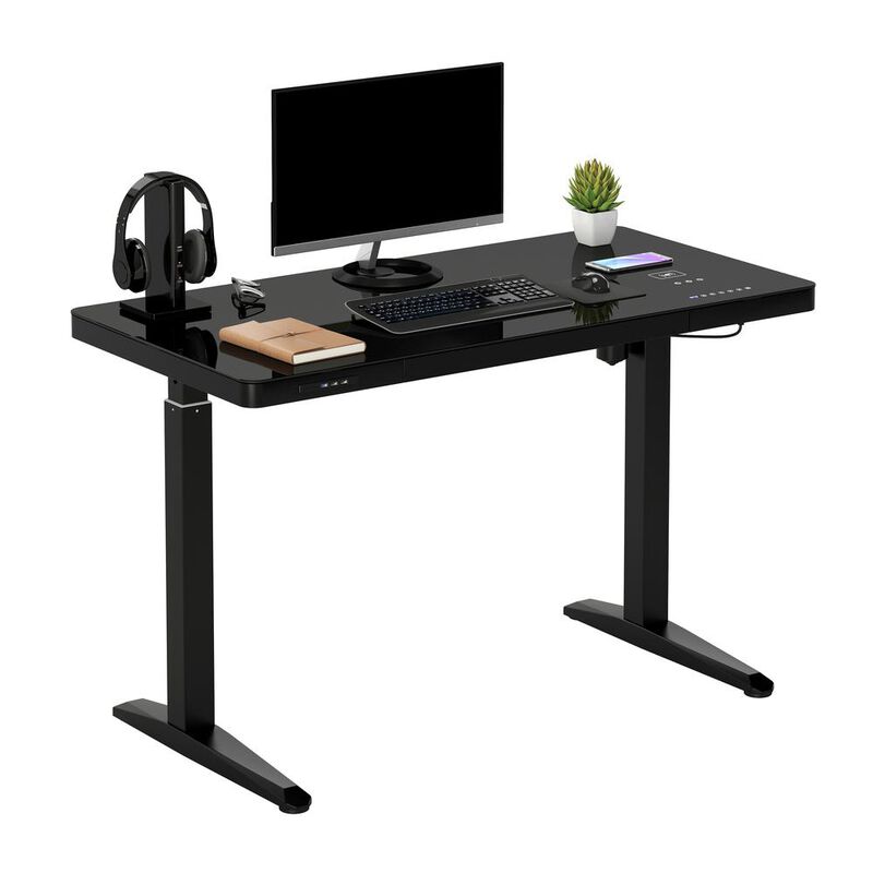 Techni Mobili Electronic Glass Desk