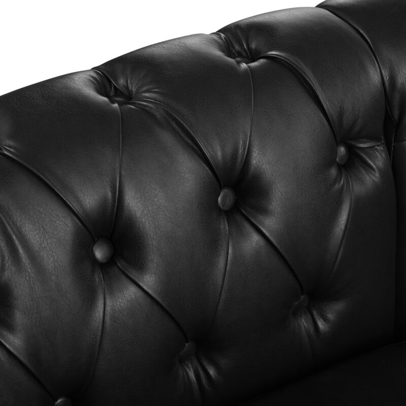 Zefwi Chesterfield L-Shaped Sectional Sofa image number 4