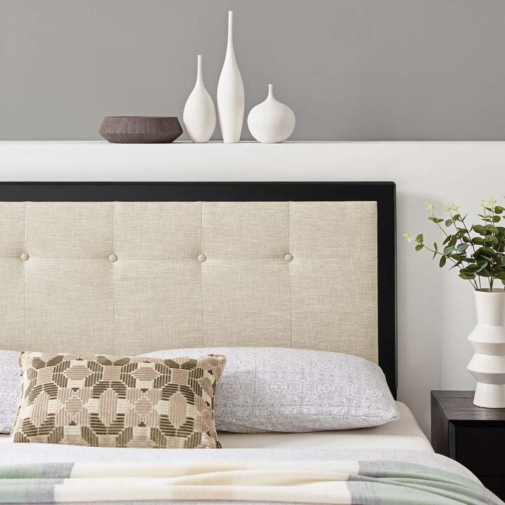 Modway - Draper Tufted Queen Fabric and Wood Headboard