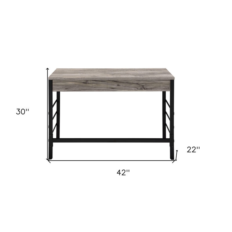 Compact Writing Desk with Two Drawers for Home Office and Study Organization