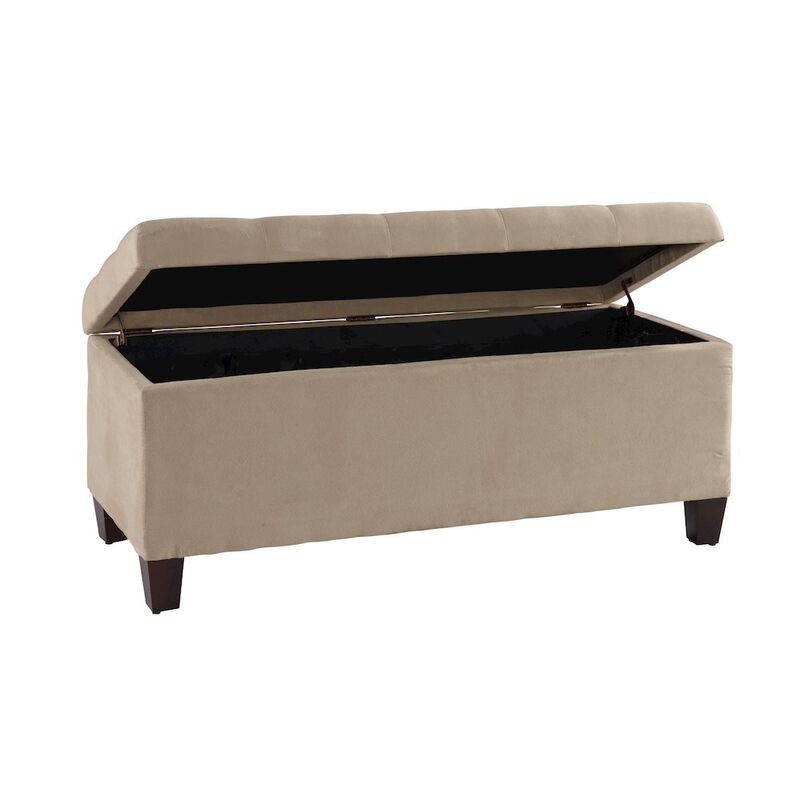 Linon Carmen Shoe Storage Ottoman image number 0