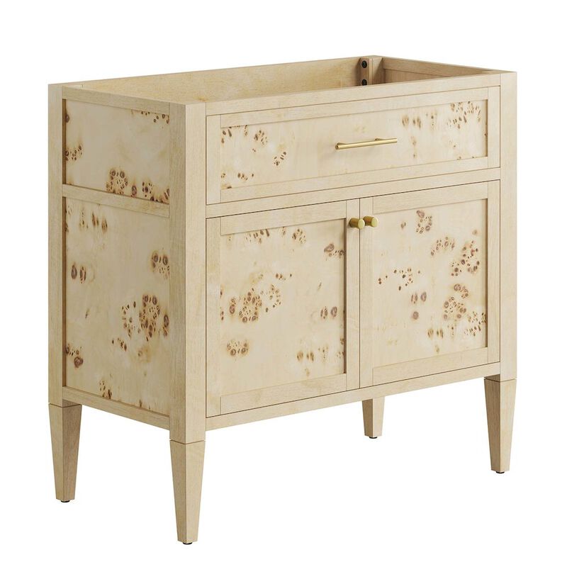 Modway EEI-6139-BUR Elysian 36" Wood Bathroom Vanity Cabinet (Sink Basin Not Included), Burgundy image number 0