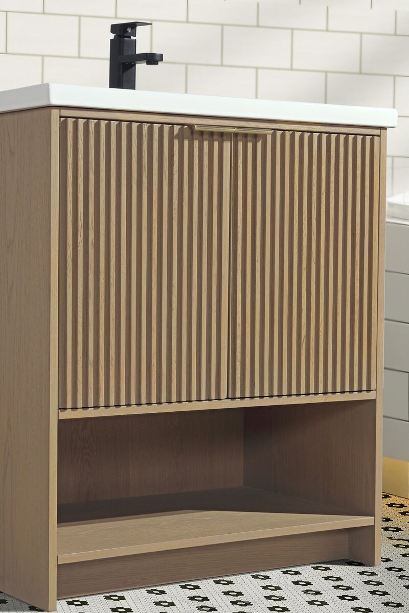 Diego 30" Bathroom Vanity Oak image number 6