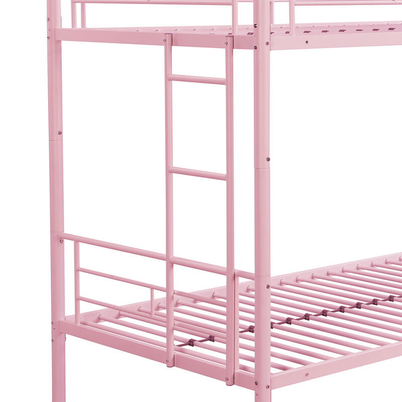 Merax Twin Over Twin Bunk Bed with Sturdy Steel Frame