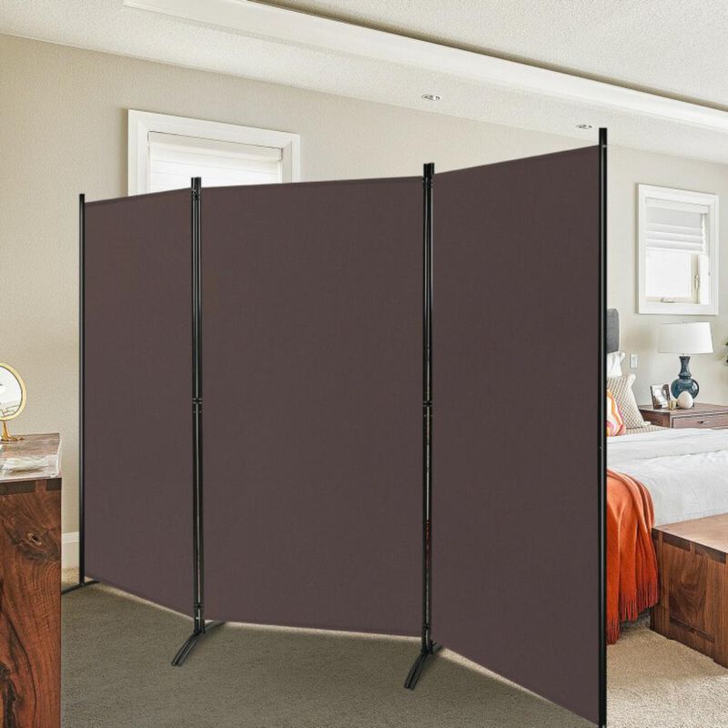 Hivvago 3-Panel Room Divider Folding Privacy Partition Screen for Office Room