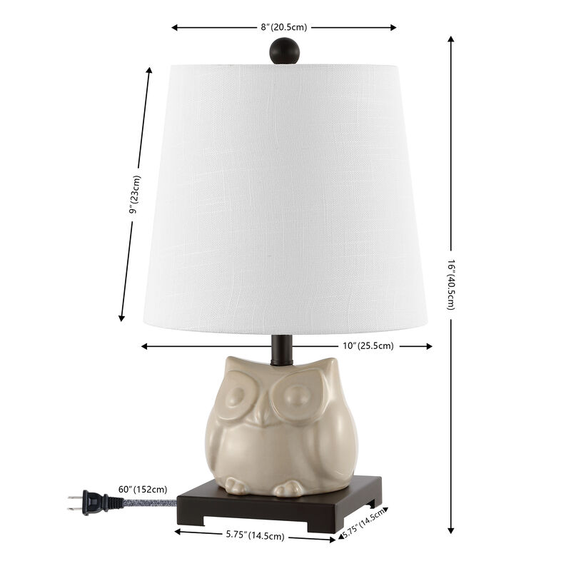 Justina Ceramic Mini LED Table Lamp