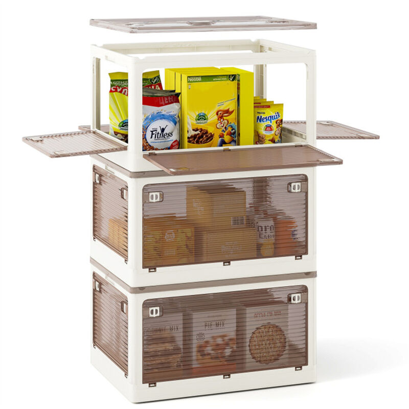 3-Pack Stackable Storage Bins for Home Organization and Closet Storage image number 2