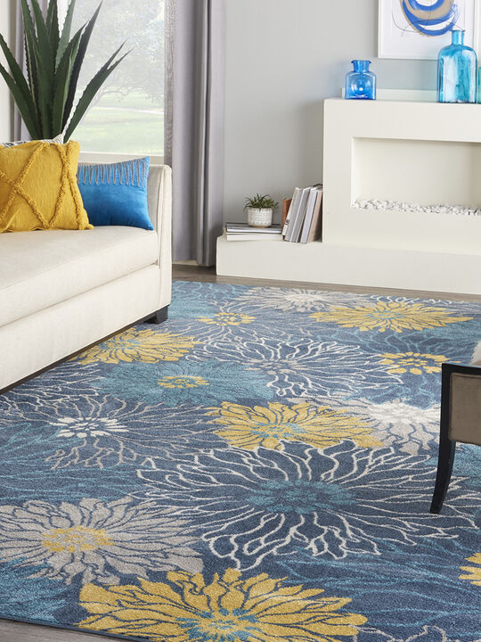 Passion PSN17 Blue 9' x 12' Rug