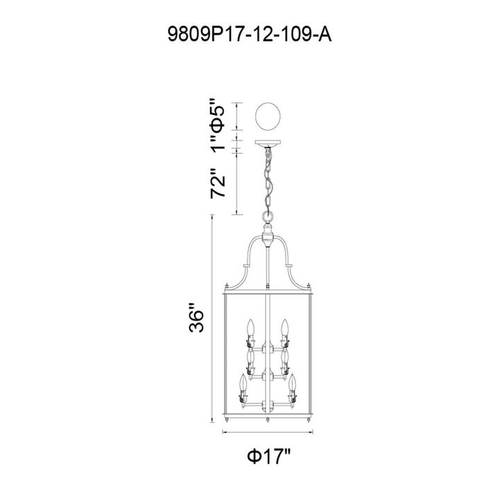 CWI Lighting Desire 12 Light Drum Shade Chandelier With Oil Rubbed Bronze Finish