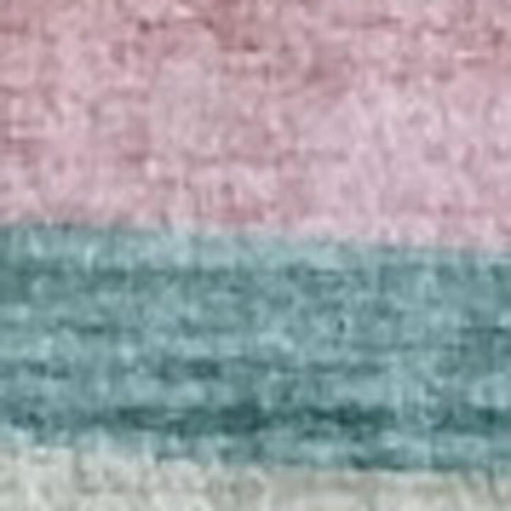 HomeRoots Juvenile Rainbows Youthful Area Rug