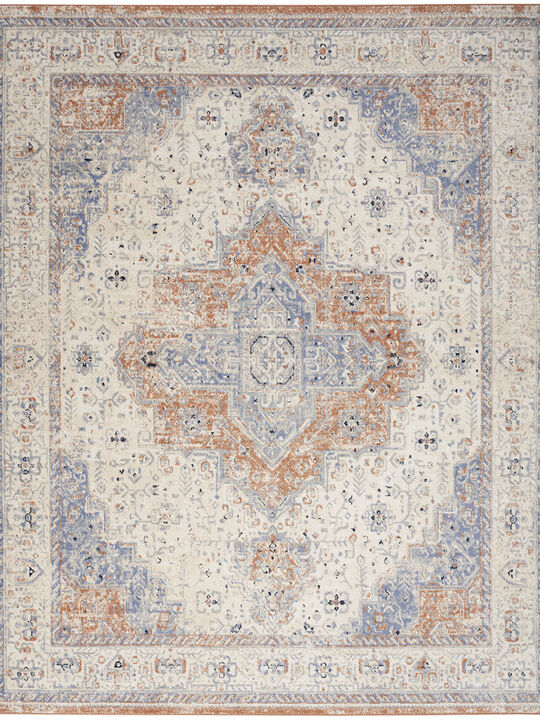 Nourison Essentials Persian NRE07 Beige/Blue 6' x 9' Rug