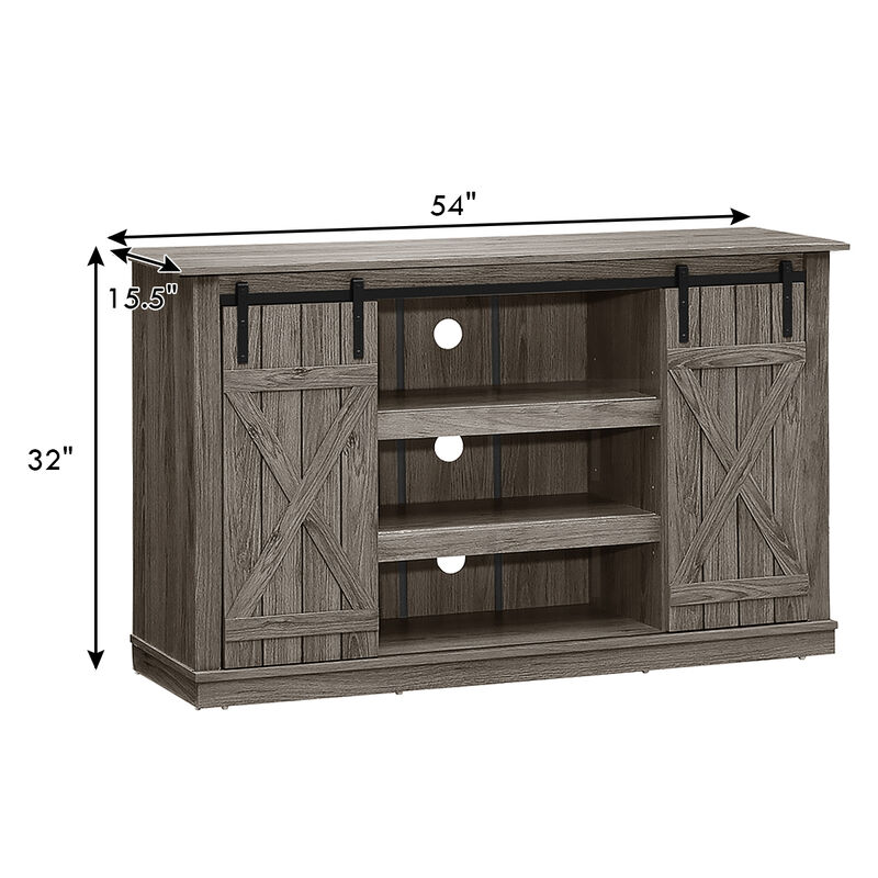 Sliding Barn TV Stand Console Table