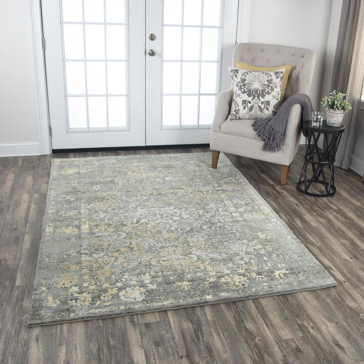 Hybrid Cut Pile Wool/ Tencel Rug, 8' x 10'