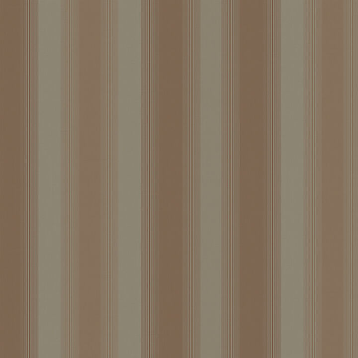 Luca Chestnut Stripe Wallpaper