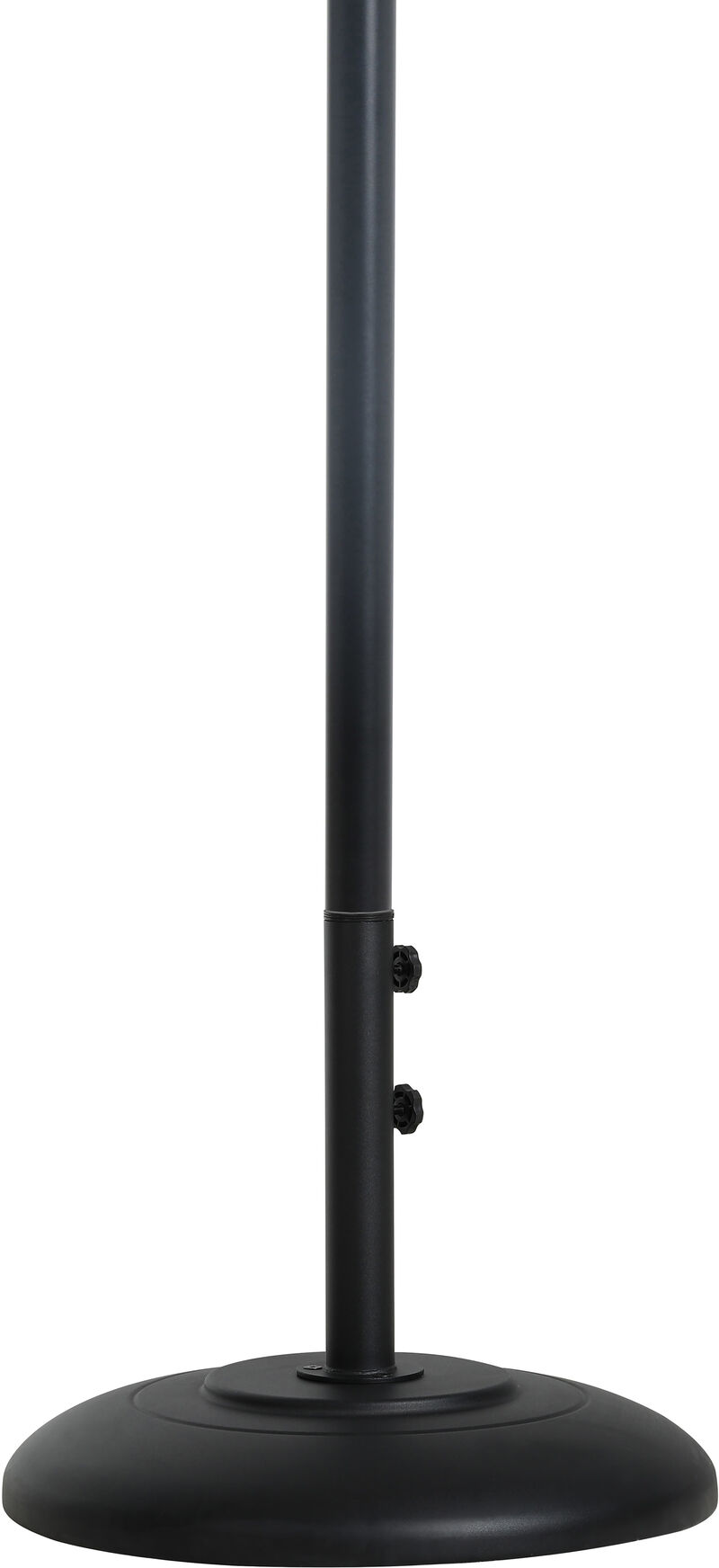 Meridian Furniture Fiji Beige Fabric / Matte Black Aluminum Patio Umbrella with Base Sets image number 3