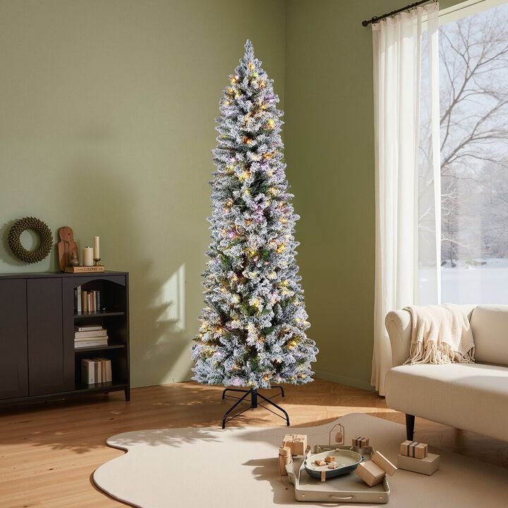 6ft Artificial Christmas Tree Prelit with 240 LED Lights Decor