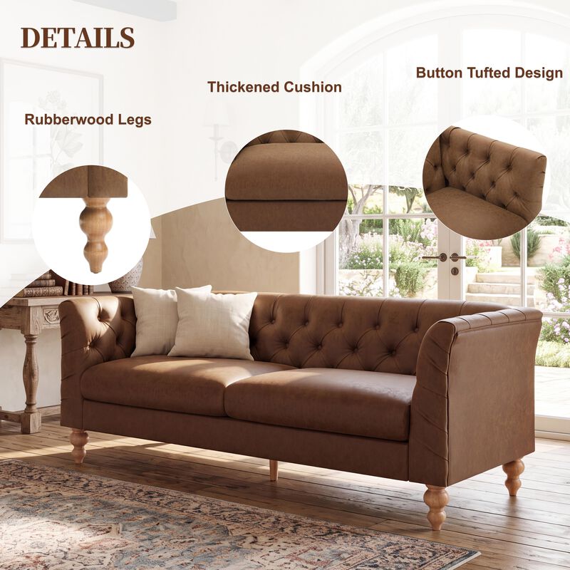 Kelhak 3 Seat PU Sofa image number 3