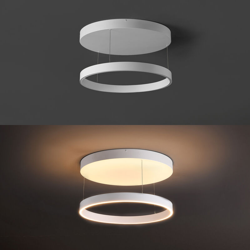 Jense Minimalist Modern Metal Adjustable Dimmable Ring LED Pendant