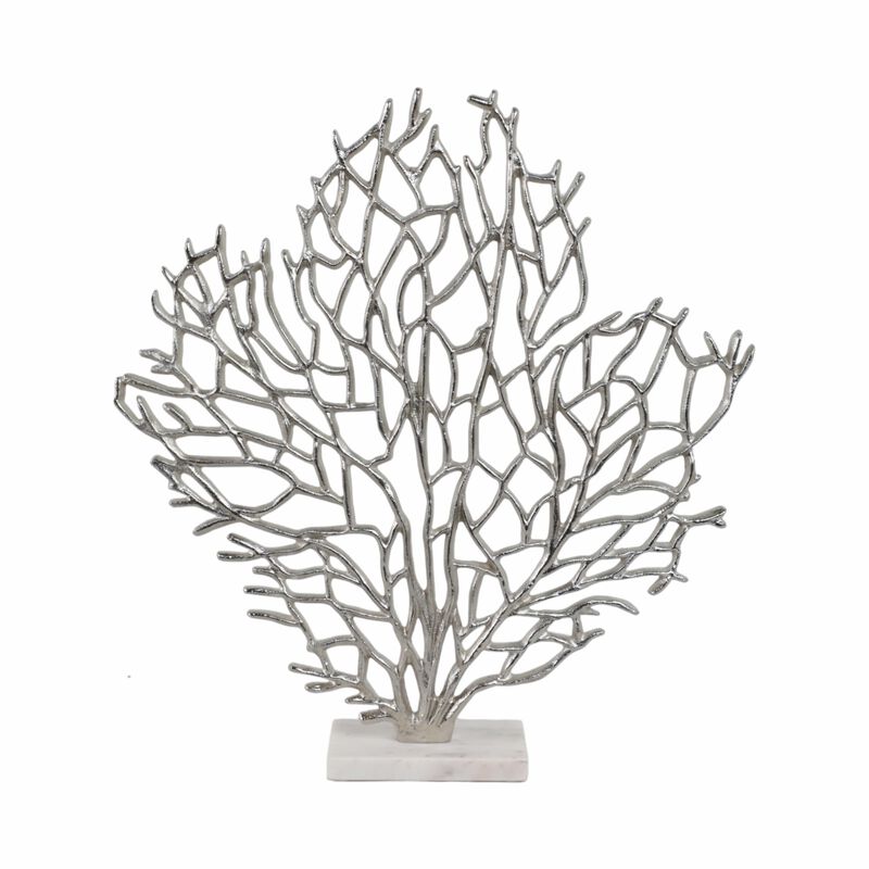Metal Coral on Marble Base image number 0