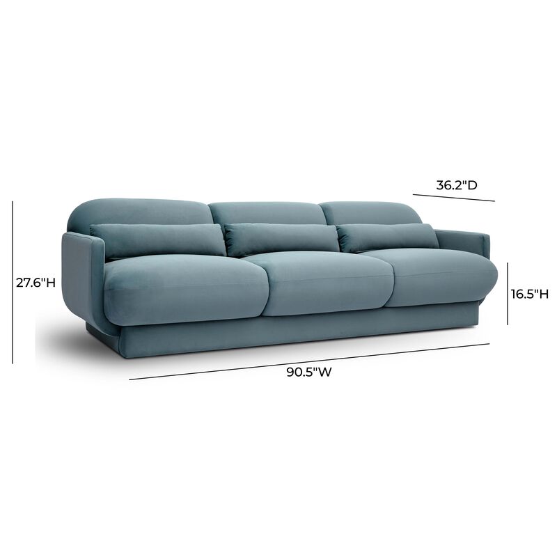 Azalea  Velvet Sofa. image number 4