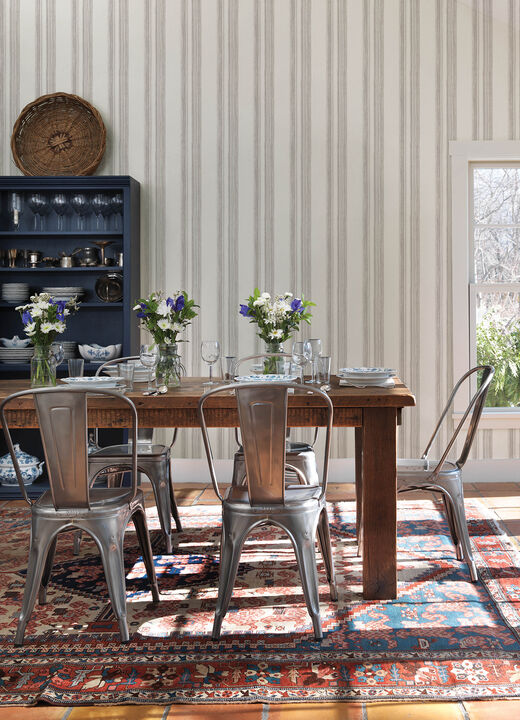 Loom Spun Grey Wallpaper (Set of 2)