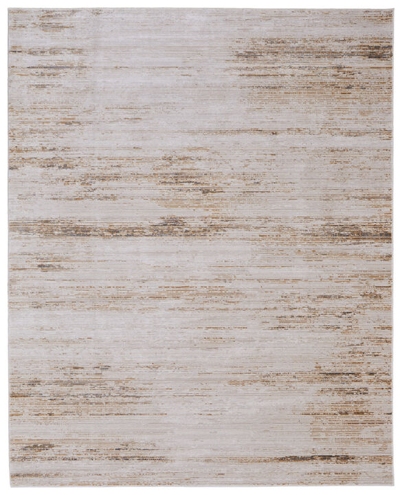 HomeRoots Abstract Power Loom Worn Faded Area Rug