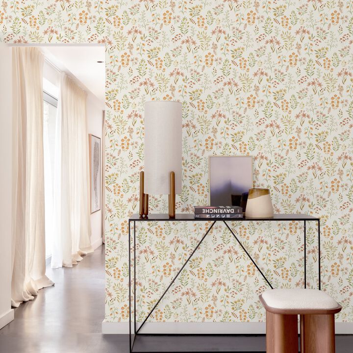 Inia Classical Floral All-over Multi-colored Wallpaper INA80102