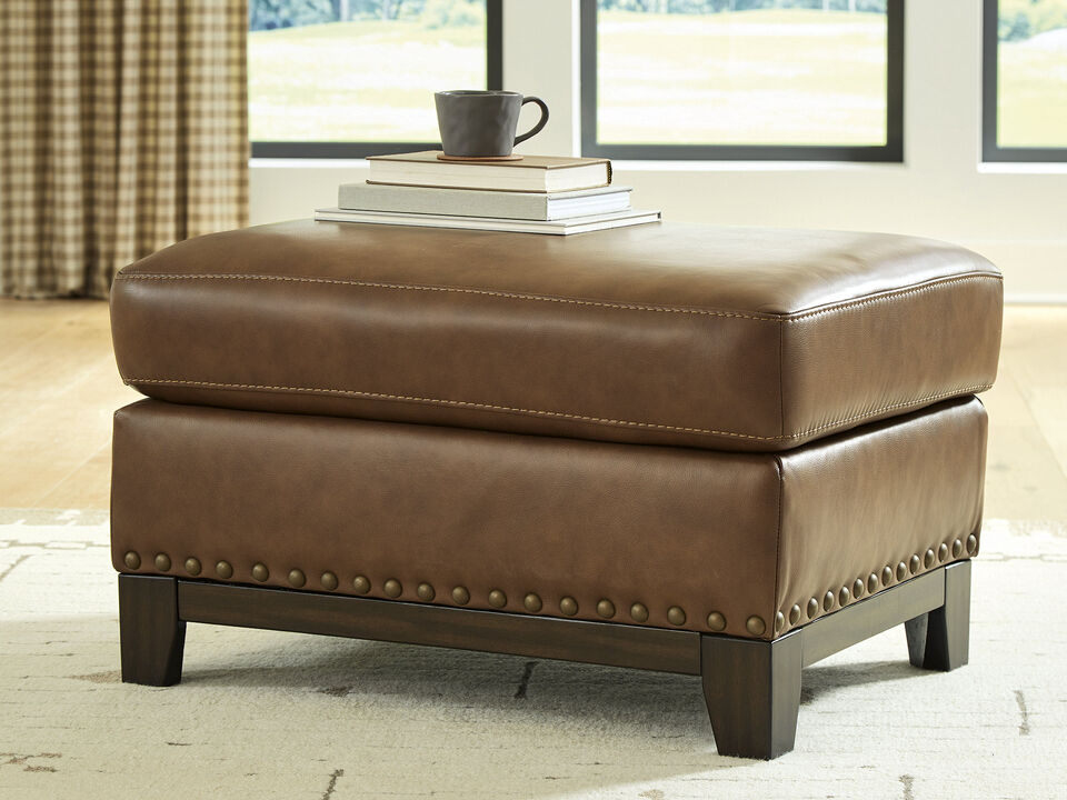 Gambellara Leather Ottoman