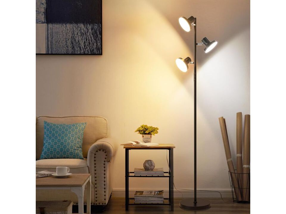 36W LED Tree Floor Lamp Dimmable Remote Touch 4 Color Standing Lamp