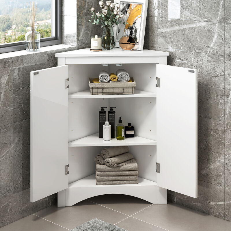 Folreb Triangle Bathroom Storage Cabinet image number 3