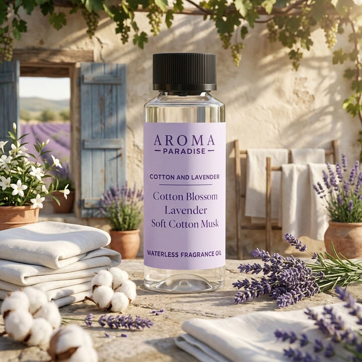 Cotton and Lavender Waterless Fragrance Oil for Cold-Air Diffusers