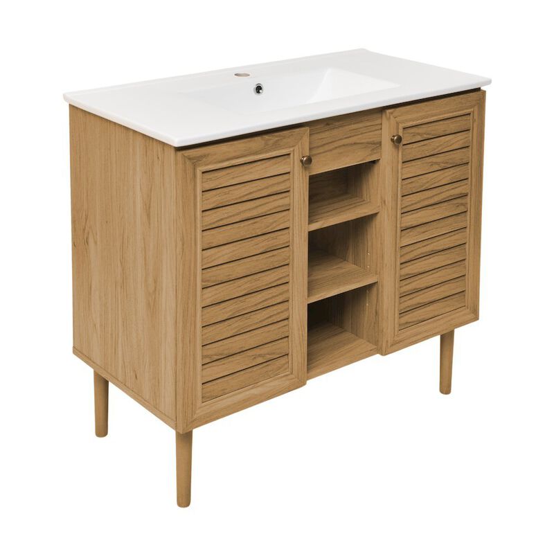 Bron 36" Freestanding Bathroom Vanity with Sink Top image number 7