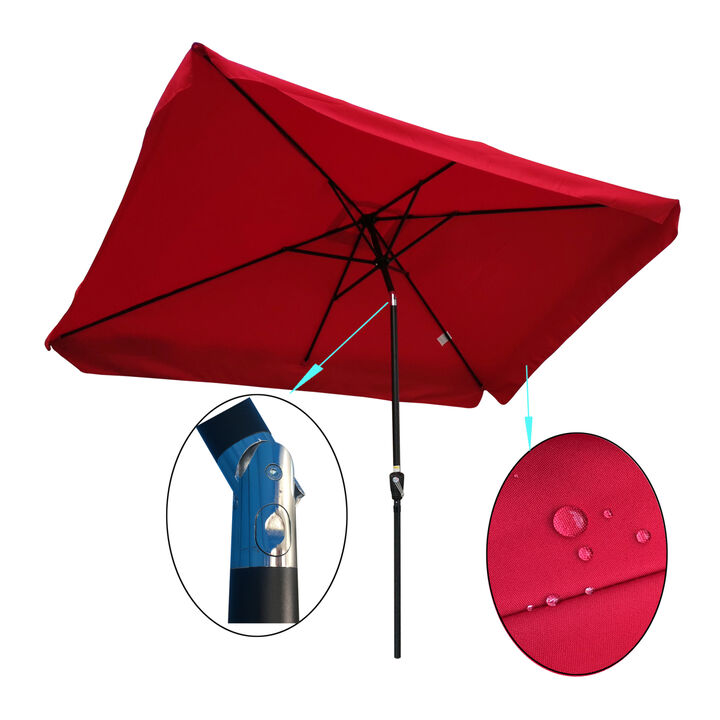 Streamdale 10' x 6.5' Patio Umbrella with Crank